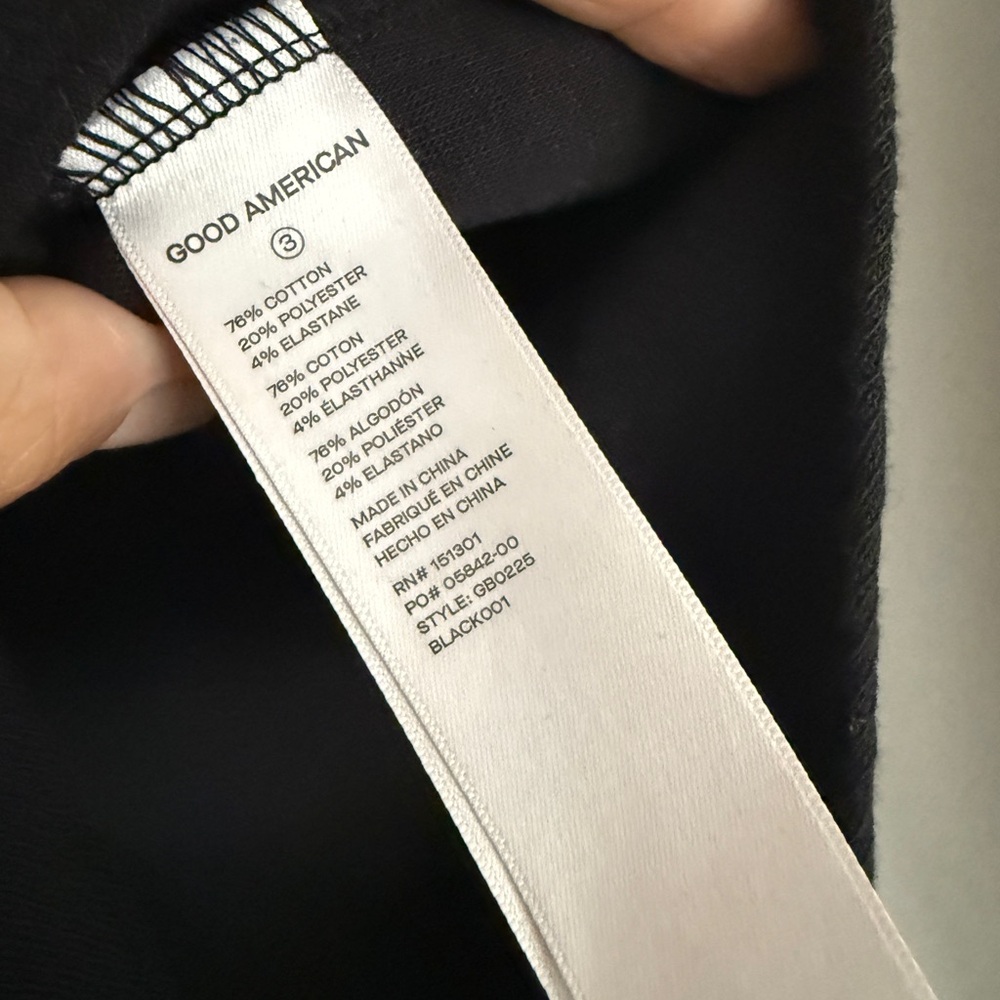 Good American Black Fitted Bodysuit with Buttoned Details - Picture 10 of 10